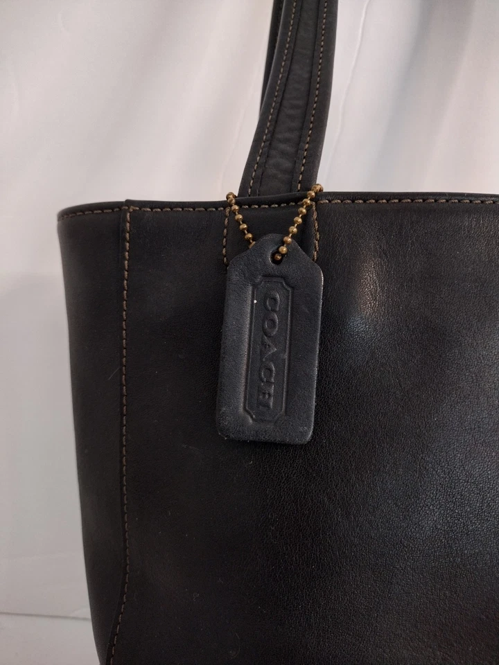 Bolso Cubo de Hombro Coach Bleecker Vintage Cuero Negro Años 90 9305 Foto 4 de 4