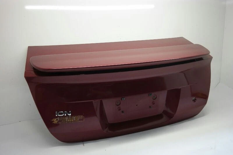 2003-2007 Saturn Ion Sedan Trunk Deck Lid W Spoiler Red - Изображение 3 из 4