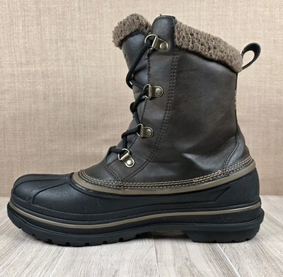 Crocs AllCast II Waterproof Dark Brown Mid Calf Lace Up Snow Boots Men\'s Size 9 Crocs Brown Boots for Men for Sale | Shop New & Used Men main image 4