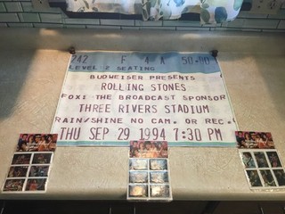 Rolling Stones GIANT TICKET POSTER Pittsburgh & New 1983 Puffy Sticker Lot