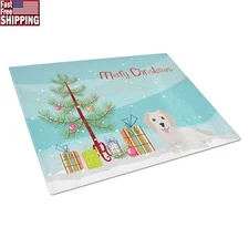 Greek Dog Kokoni Christmas Glass Cutting Board Heat Resistant Kitchen Decor New