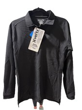 Women  s Vertx Coldblack Long Sleeve Black Tactical Polo, Medium. NWT