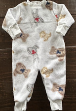 Vtg Carters If They Could Just Stay Little Size 0-3 Months Fleece Baby Boy/Girl