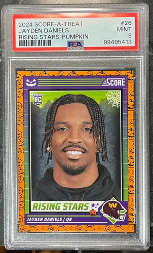 2024 Score-A-Treat #26 Jayden Daniels Rising Stars Pumpkin PSA 9 – Commanders