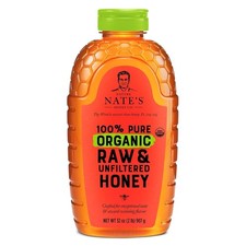 Pure Raw Unfiltered Honey - USDA Organic 32oz Squeeze Bottle