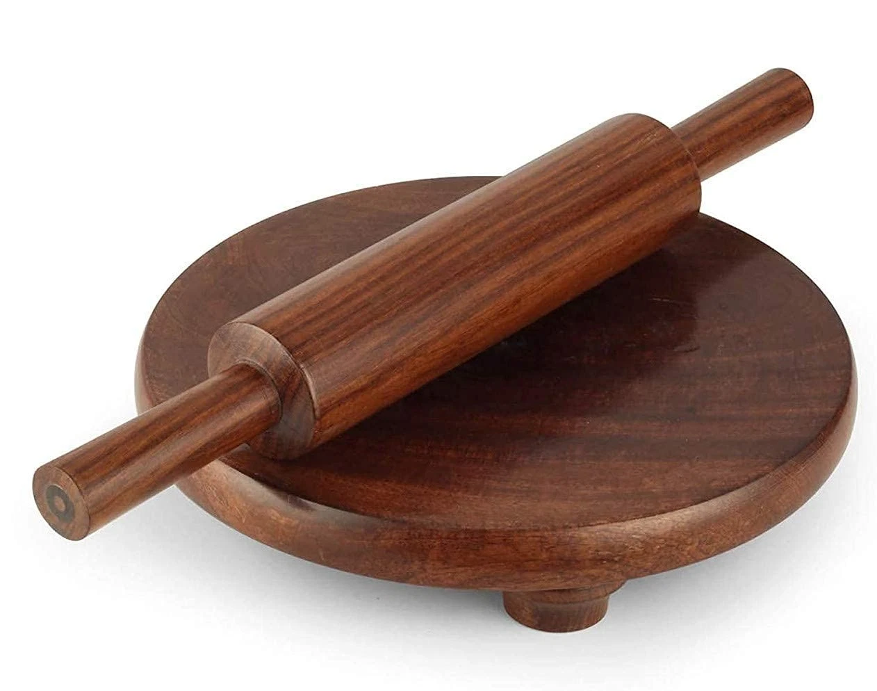 chakla belan roti Maker Combo Pack of 1 PLY Chakla 10 in Wooden Belan 14 in Size