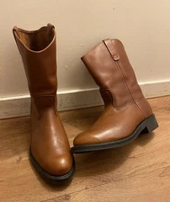 Red Wing 1115 Pecos Nailseat Vibram Tan Pull On Western Cowboy Work Boot 11 D