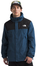 The North Face Antora Jacket - Shady Blue/TNF Black - M