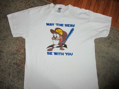 WILD BEAVER SALOON T SHIRT Bar Indianapolis Nashville May Beav Be With You XL
