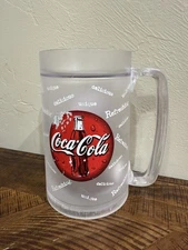 VINTAGE 1998 Coca Cola Thermo Serv Freezer Mug Made in USA Coke 16 oz