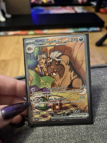 Pokémon TCG Arven's Mabosstiff EX #235/182 Sv10: Destined Rivals