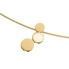 BOCCIA Damenschmuck Anhänger Reintitan Goldplattiert Poliert Satiniert 07025-02