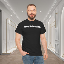 Free Palestine Solidarity Support Statement Graphic T-Shirt