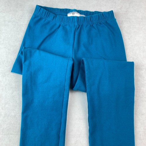 Hanna Andersson Classic Peacock Blue Full Length Leggings - 140 cm -Girls 10 EUC - Picture 2 of 5