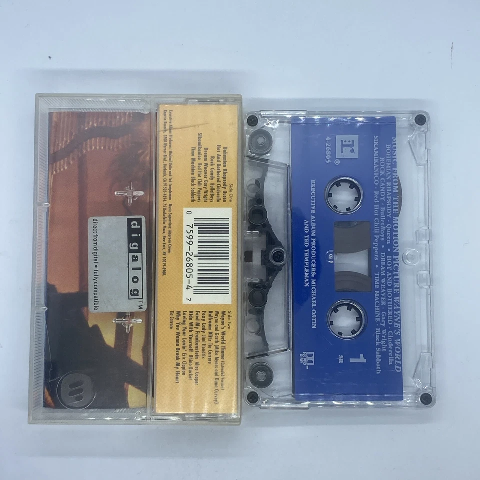 Wayne’s World Soundtrack (Audio Cassette Tape, 1991) USA Foto 3 de 4