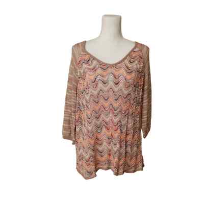 American Rag Cie plus size 2X sweater pink multi color