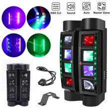 180W 8LED Laser Spider Moving Head Beam Stage Lighting RGBW DMX Disco DJ Lights