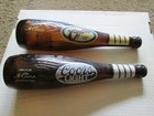 Coors Beer set of 2 glass baseball bat bottles — photo 1
