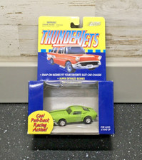 Johnny Lightning ThunderJets HO Scale Ford Mustang Pull-Back Green New HTF
