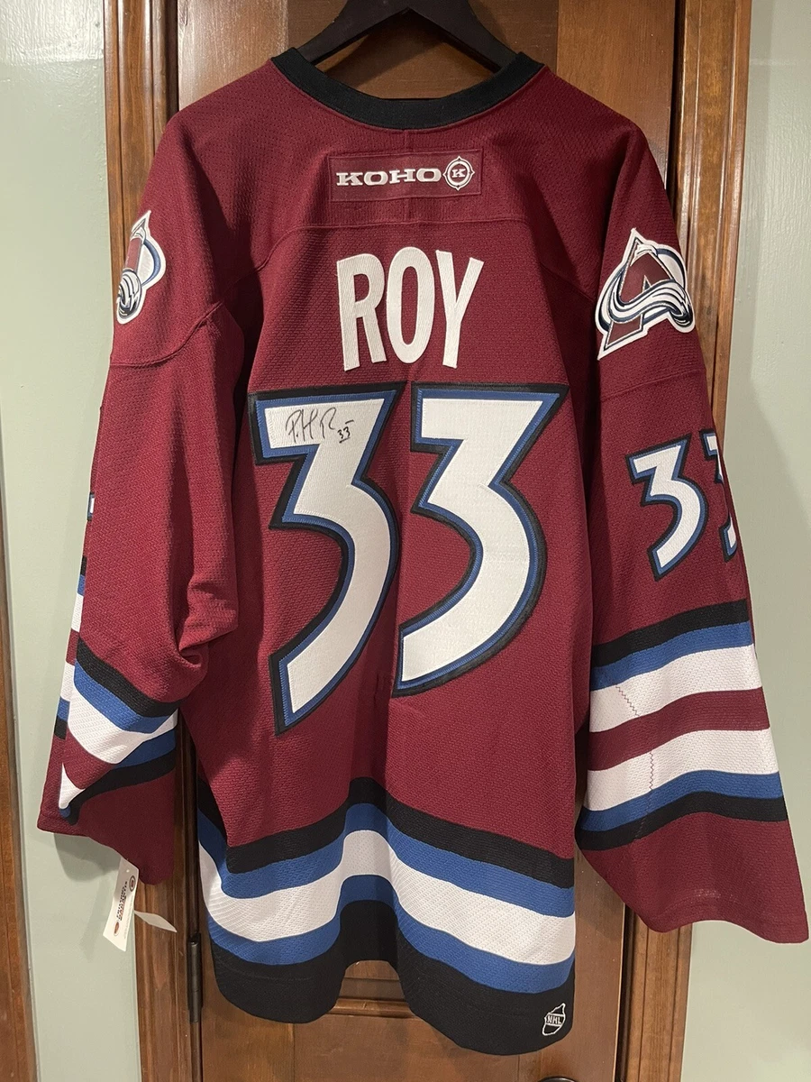 Mens Old Time Hockey Colorado Avalanche 33 Patrick Roy Authentic