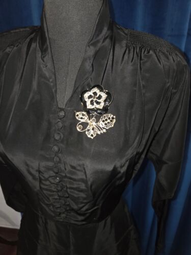 Marlene Dietrich Owned/Worn Paramount Dress 30's with Josef Of Hollywood Broach - Picture 4 of 11