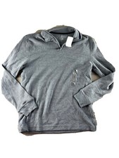 MSRP 60 Club Room Men's Quarter Zip French Rib Pullover Blue Sweater Size Small