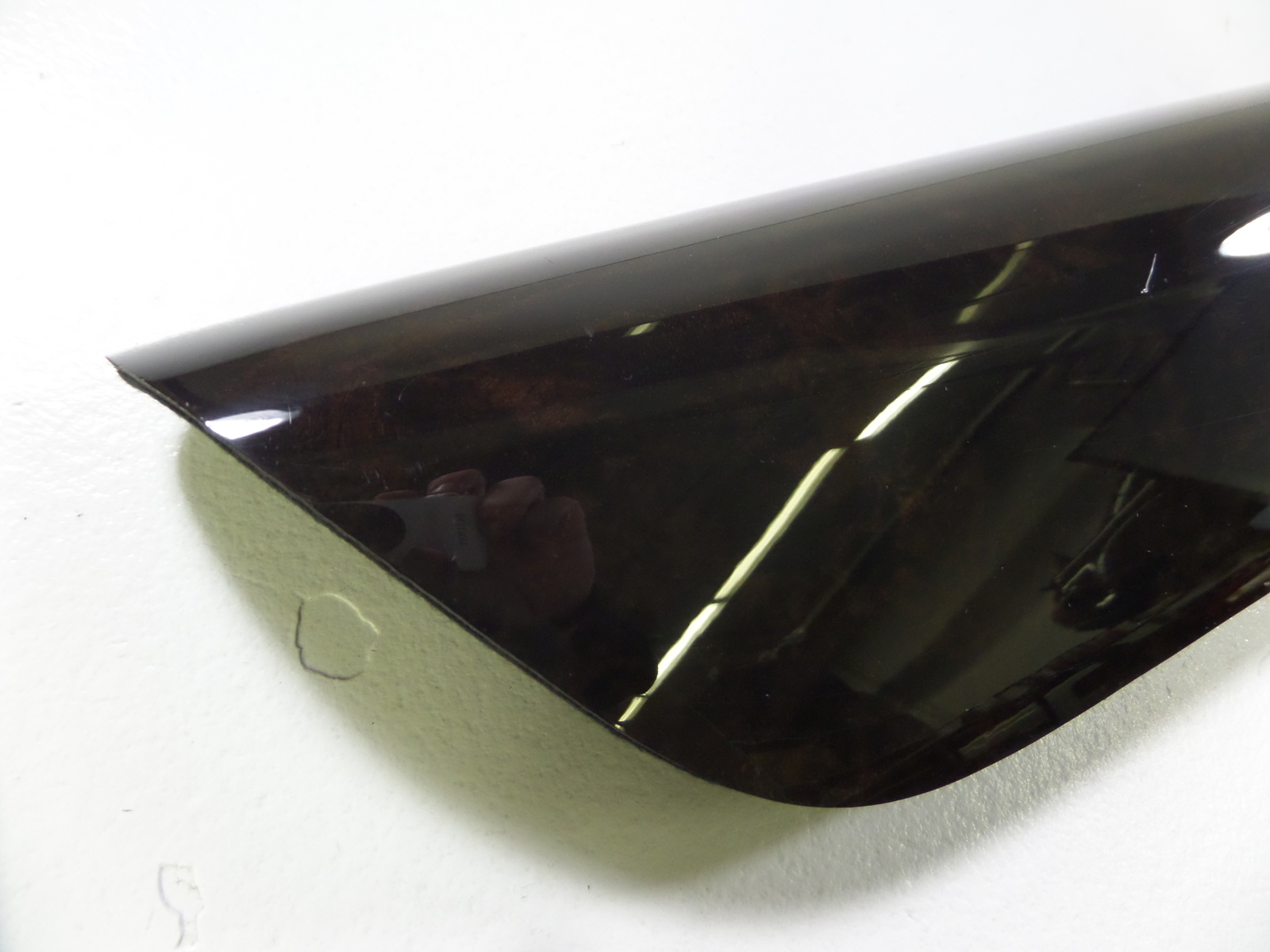 06-13 Bentley Continental Flying Spur Rear Left Door Dark Stained Bur Wood Trim