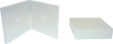  5 Double CD Cases - 10mm Clear Empty POLYPROPYLENE 2-Disc Boxes CD2P10CL