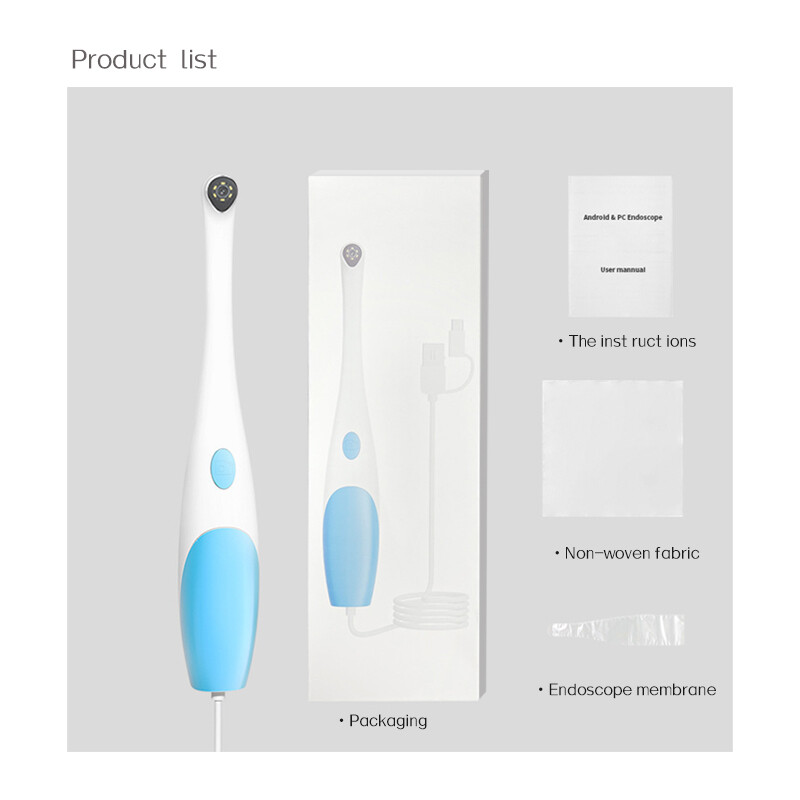 HD Dental Endoscope Intraoral Oral Camera Screen Medical Borescope Dental camera