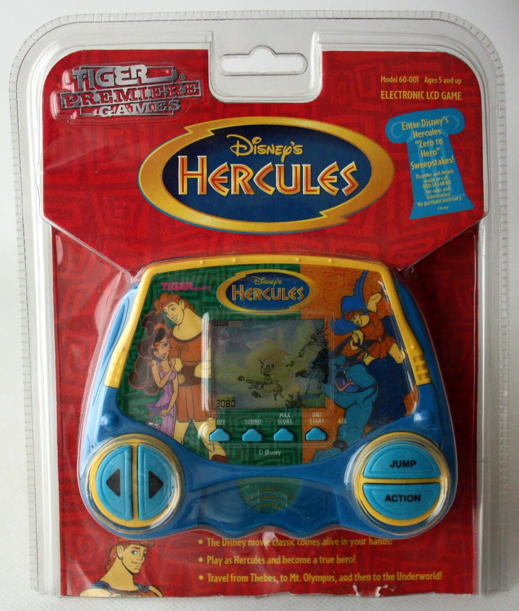 VINTAGE 1997 DISNEY'S HERCULES LCD HANDHELD GAME TIGER UNUSED NOT