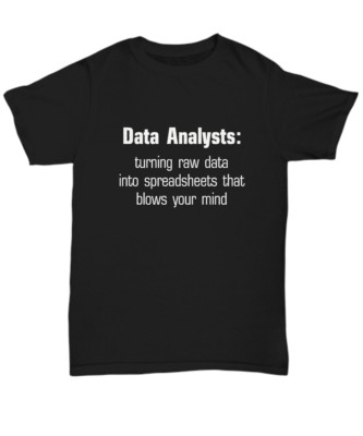 Data Analyst Shirt Funny Gift Computer Science Graduate Engineer Big Data Geek