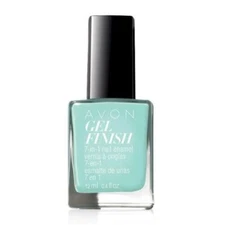 Avon Gel Finish 7 in 1 Nail Enamel in Mint to Be .4oz New in Box High Shine