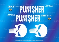Universal Water Slide Decals For Hot Wheels '55 Gasser THE PUNISHER 155