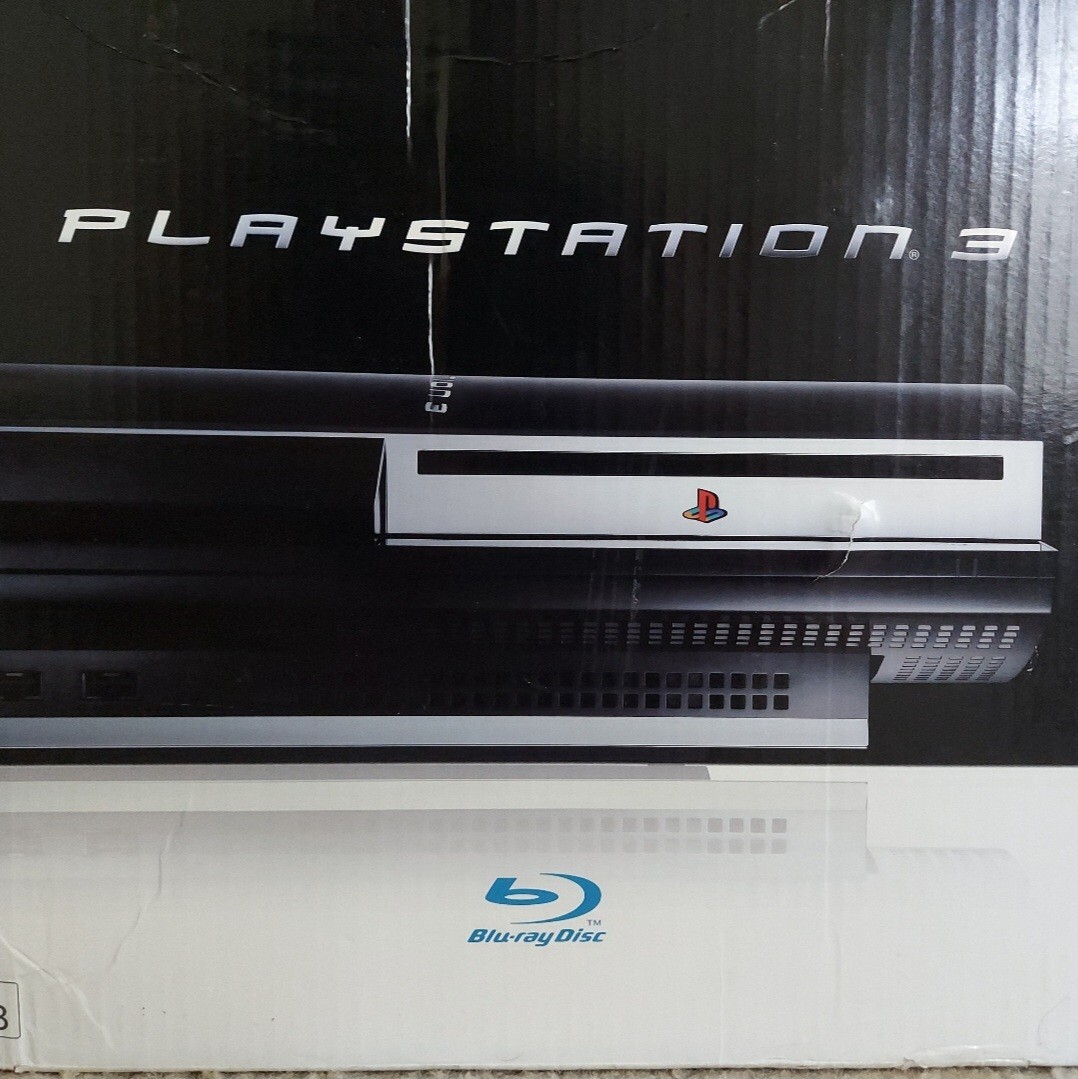 PS3、60G Sony PlayStation 3 PS3 60GB Video Game Console Black Boxed