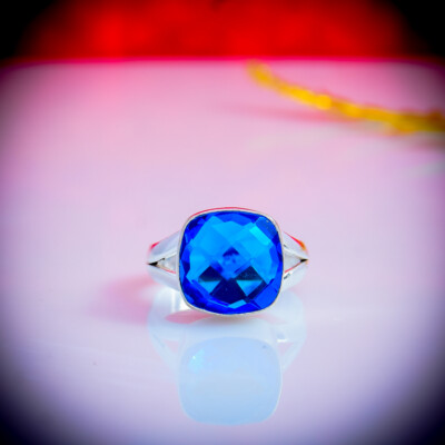 Fabulous London Blue Topaz Gemstone 925 Sterling Silver Handmade Ring ...