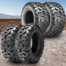 Full Set 4 ATV UTV Tires 25x10-12 25x11-12 6Ply 25x10x12 25x11x12 All Terrain
