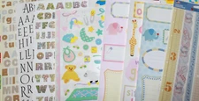 Mrs. Grossman Sticker sheet baby journaling abc - You Choose!