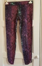 LA SENZA LADIES SMALL PURPLE PINK MIX LEGGINGS C2