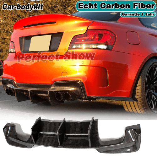 Carbon Heckdiffsuor Stoßstange Spoiler Heckansatz Diffusor für BMW E82M 1M Coupe - Bild 1 von 13