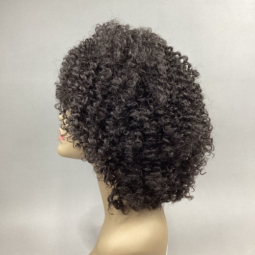 Sydney #2 Darkest Brown Curly Premium Synthetic Wig Adjustable - Picture 5 of 9