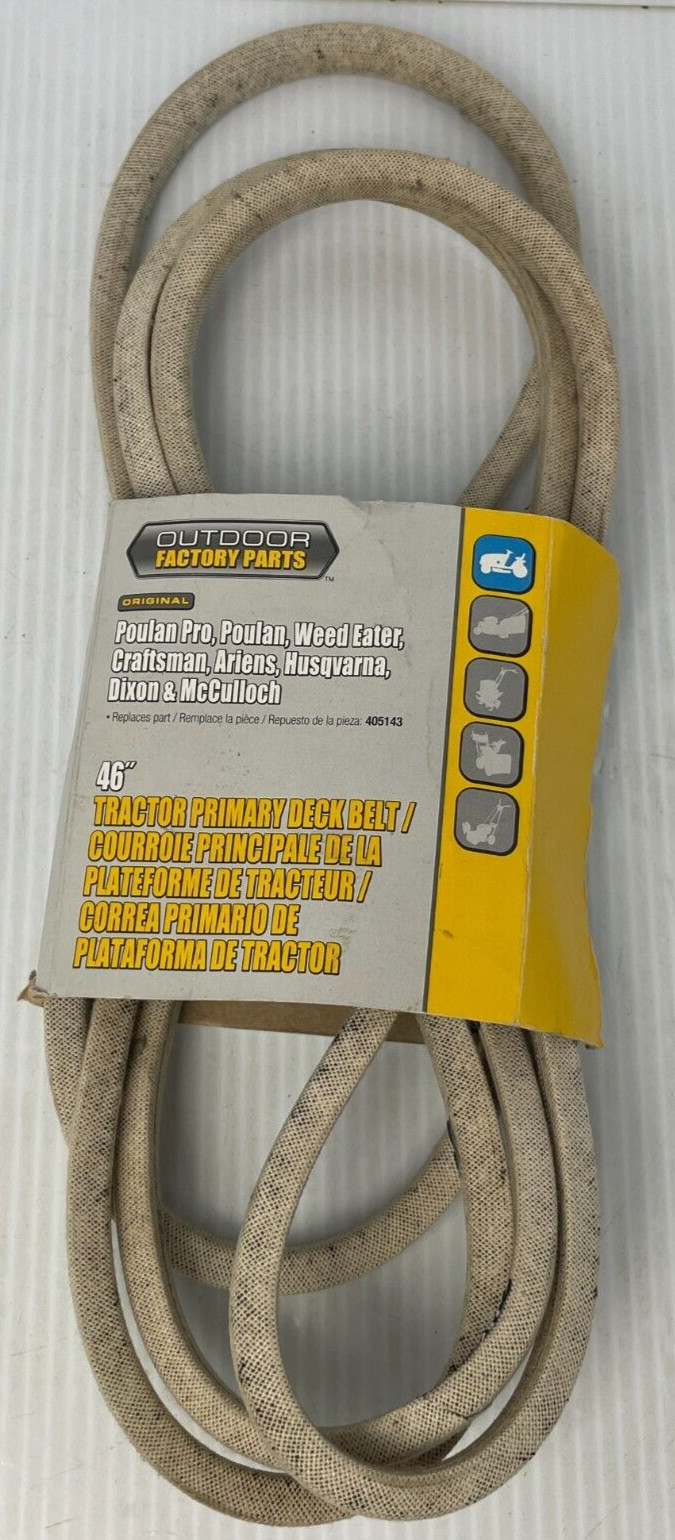 Outdoor Factory Parts Original 46" Tractor Primary Deck Belt Part Replacement