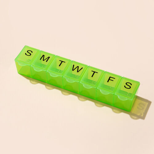 Plastic Weekly Pill Box Daily Organiser Medicine Tablet Storage Dispenser Week - - Picture 32 of 33