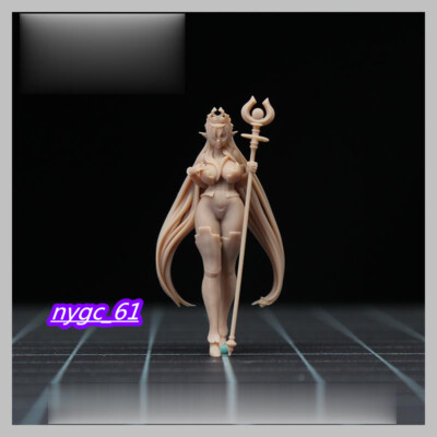 1/64 Black Elf Queen Gril Scene Miniature Doll Figure Model For Car Vehicles Toy