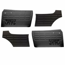 Authentic Style Door Panels  W/ Pockets Fronts & Rears 1964-74 VW Ghia Black