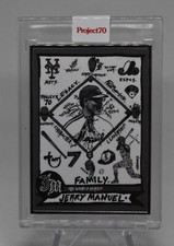2021 TOPPS PROJECT 70 JERRY MANUEL BY GREGORY SIFF AP 1/51 SILVER FRAME #212