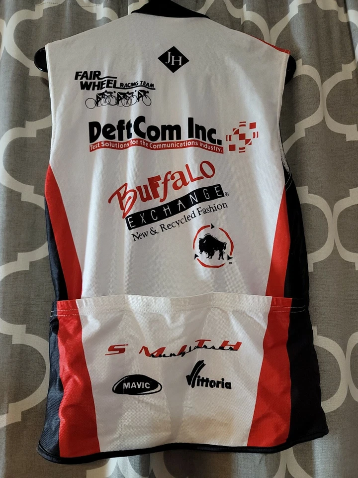 Racing Pro Cycling Team Sponsored Vest Size Medium  - Image 3 of 3