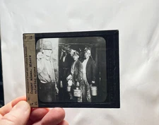 Michigan ? copper miners mining mine  glass slide