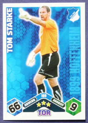 Topps Match Attax Bundesliga 2010/2011 Tom Starke 1899 Hoffenheim Nr.109