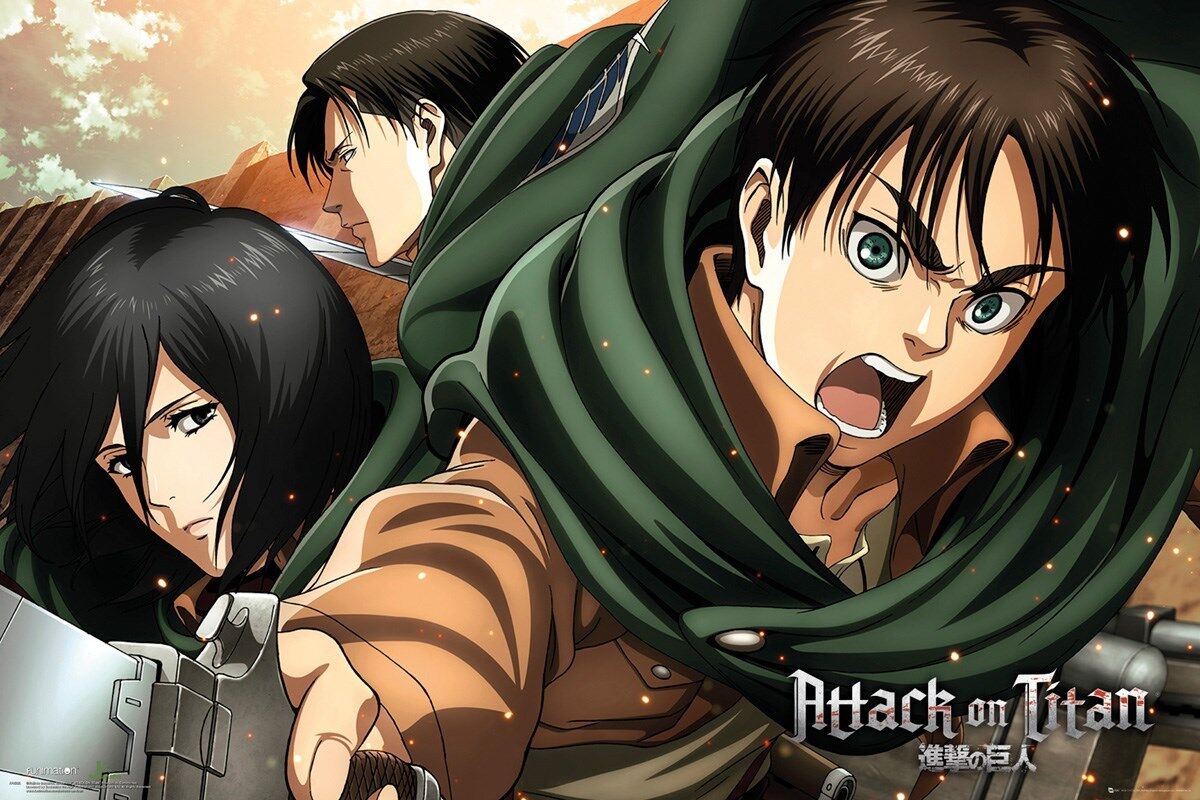 DVD Anime Attack on Titan Season 1-3 + Final Part 1&2 + Junior High 9  Sp 2 Movie