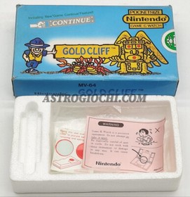 NINTENDO GAME WATCH GOLD CLIFF BOX + VINTAGE 80 HANDELHEAD POCKET